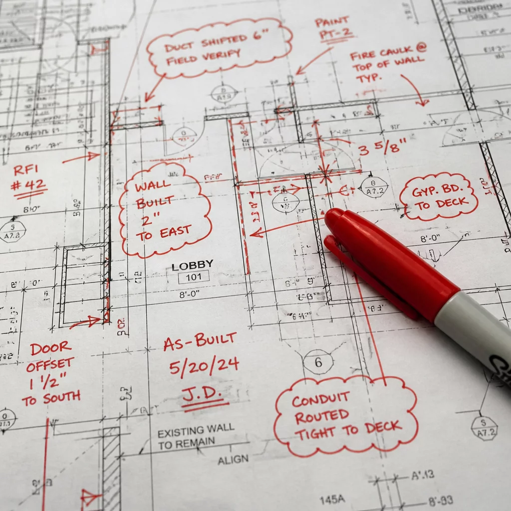 As-Built Drawing Updates