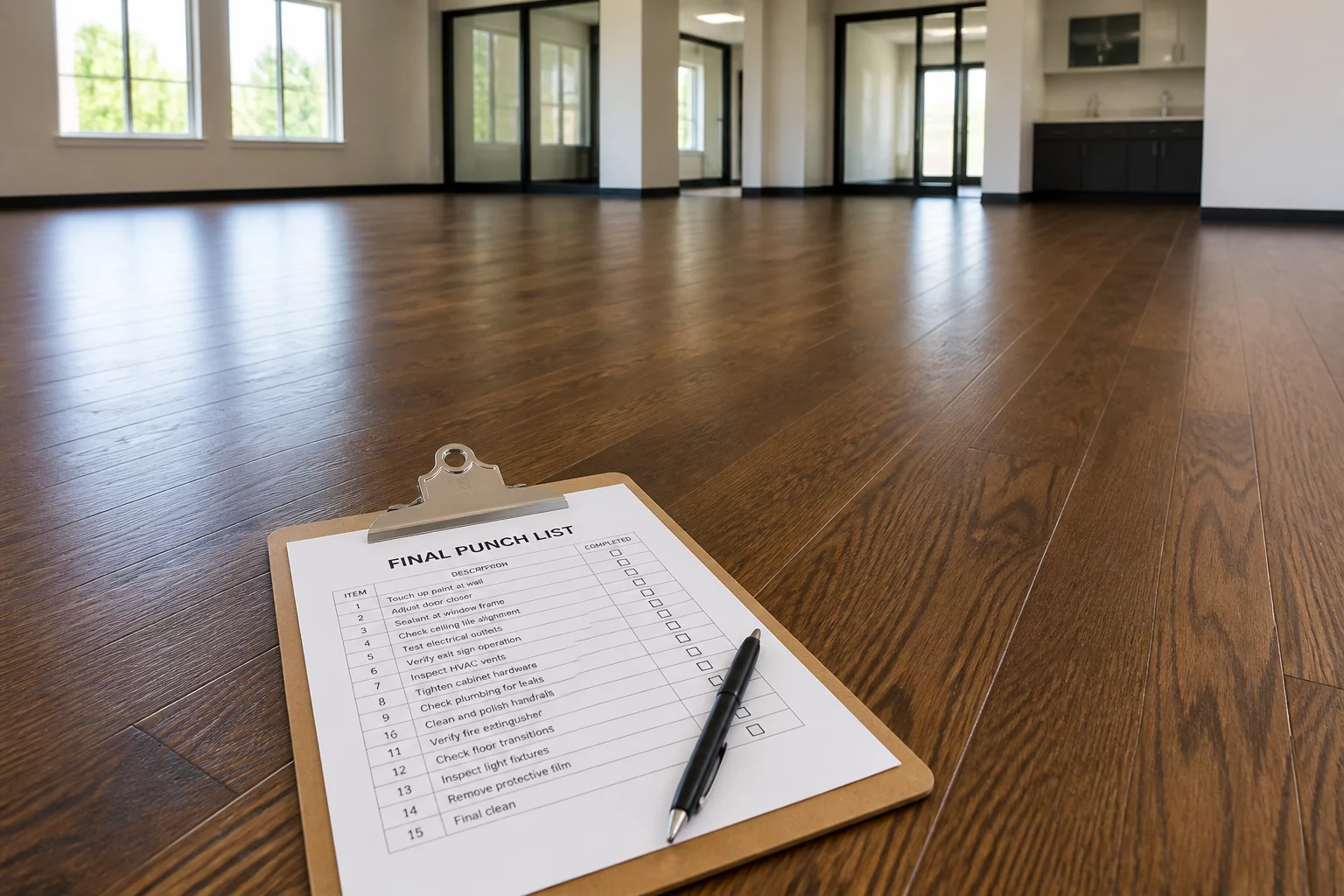 Final Punch List Verification